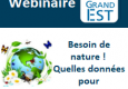 Webinaire données nature et biodiversité