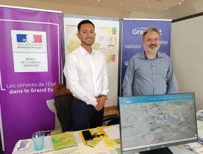 Stand DataGrandEst au Festival international de Géographie